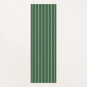 Horizontal gestreift, grün und weiß yogamatte (Vorderseite)
