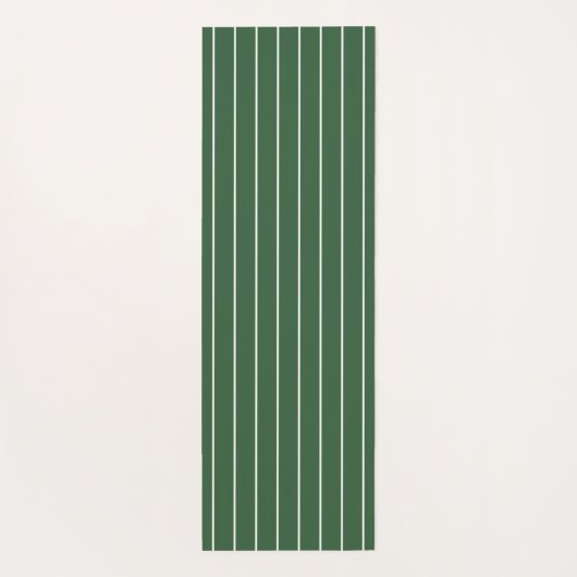 Horizontal gestreift, grün und weiß yogamatte (Rückseite)