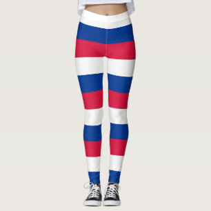 Horizontal gestreift: Nationale Flaggenfarben von Leggings