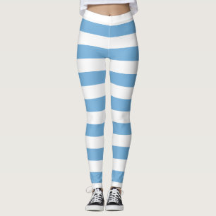 Horizontal gestreifte Farben für die nationale Fla Leggings