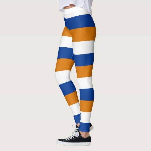Horizontal gestreifte Flaggenfarben der Marshall-I Leggings (Links)