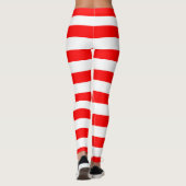 Horizontal gestreifte Flaggenfarben für Georgien Leggings (Rückseite)