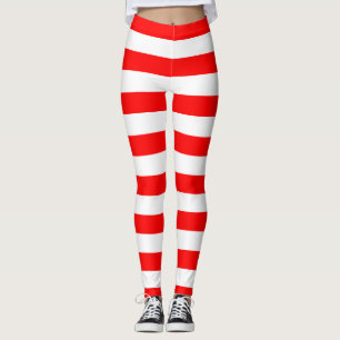 Horizontal gestreifte Flaggenfarben für Georgien Leggings