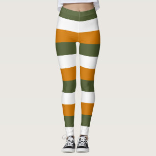 Horizontal gestreifte Flaggenfarben für Zypern Leggings