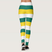 Horizontal gestreifte Macau-Farben Leggings (Rückseite)