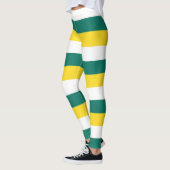 Horizontal gestreifte Macau-Farben Leggings (Links)