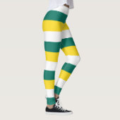 Horizontal gestreifte Macau-Farben Leggings (Rechts)