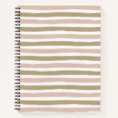 Horizontal gestreiftes SpiralNotebook Notizblock (Vorderseite)