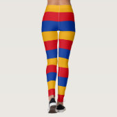 Horizontal gestrichene armenische Farben für die N Leggings (Rückseite)