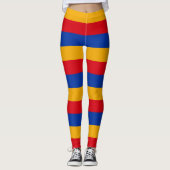 Horizontal gestrichene armenische Farben für die N Leggings (Vorderseite)