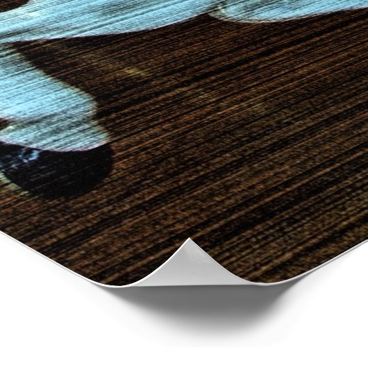 Horizontal Grain Merry-Go-Round Horse Poster (Ecke)