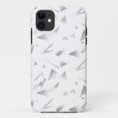 Horizontal, grau Cloud Case-Mate iPhone Hülle (Rückseite)