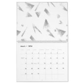 Horizontal, grau Cloud Kalender (Mär 2026)