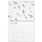 Horizontal, grau Cloud Kalender (Jan 2026)