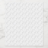 Horizontal, grau Cloud Weinetikett (Einzelnes Label)