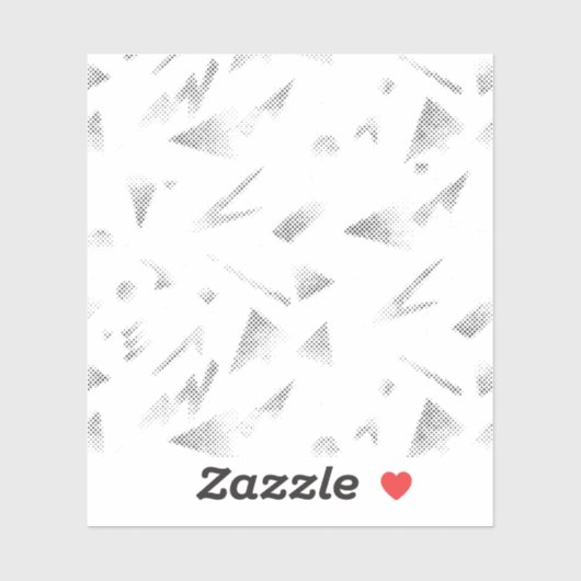 Horizontal, Graue Wolke, kundenspezifisch geschnit Aufkleber (Blatt)