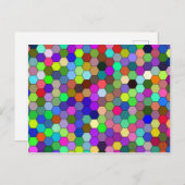 Horizontal-Hexagons-Postkarte Postkarte (Vorne/Hinten)