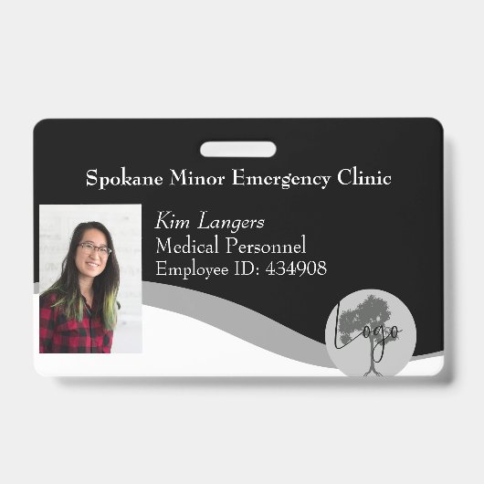 Horizontal ID Lanyard Abzeichen Business Medical Ausweis (Front)