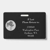 Horizontal ID Lanyard Abzeichen Business Medical Ausweis (Back)