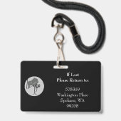 Horizontal ID Lanyard Abzeichen Business Medical Ausweis (Back with Lanyard)