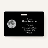 Horizontal ID Lanyard Abzeichen Business Medical Ausweis (Rückseite)