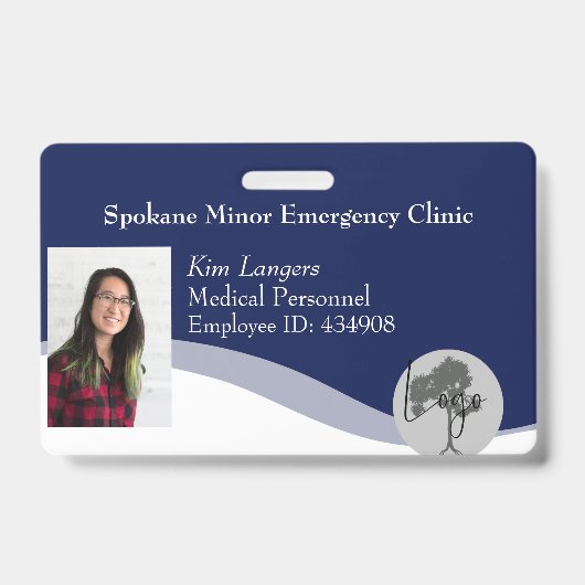 Horizontal ID Lanyard Abzeichen Business Medical Ausweis (Front)