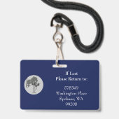 Horizontal ID Lanyard Abzeichen Business Medical Ausweis (Back with Lanyard)