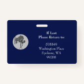 Horizontal ID Lanyard Abzeichen Business Medical Ausweis (Rückseite)