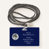 Horizontal ID Lanyard Abzeichen Business Medical Ausweis (Rückseite mit Schlüsselband)