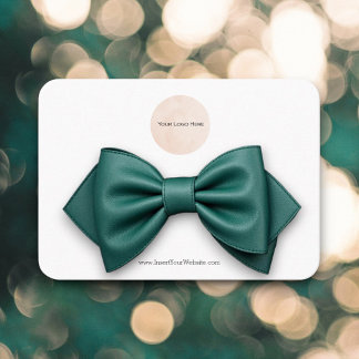 Horizontal Ihre Logo Bow Hair Clip Display Card Visitenkarte