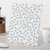 Horizontal, Iridium, Schild mit schwarzem Eel (In Situ)