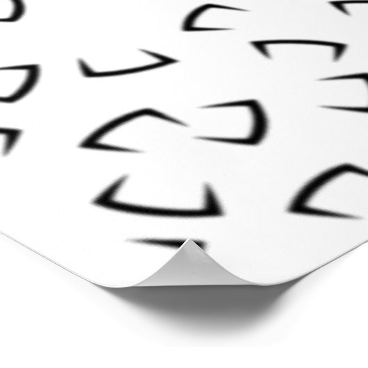 Horizontal, Iridium, Schild mit schwarzem Eel (Ecke)