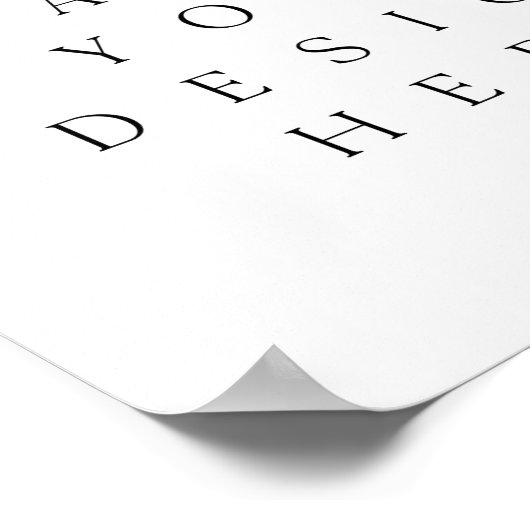 Horizontal (Landschaft) Plakatdruck Poster (Ecke)