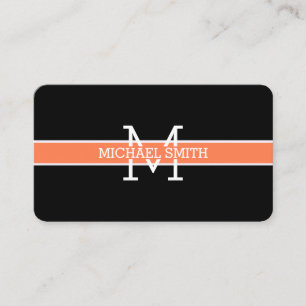 Horizontal-Linie für Berufliche Korallen Visitenkarte