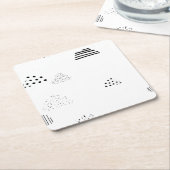 Horizontal, Medium Grey Paper Coaster Rechteckiger Pappuntersetzer (angewinkelt)