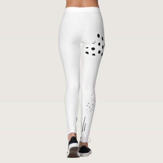 Horizontal, mittelgrau leggings (Rückseite)