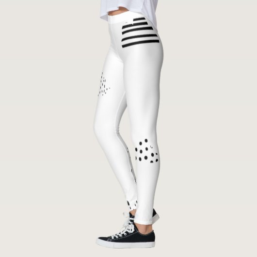 Horizontal, mittelgrau leggings (Links)
