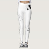 Horizontal, mittelgrau leggings (Vorderseite)