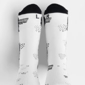 Horizontal, mittelgrau socken (Oben)