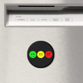 Horizontal Moody Stoplight Lefty Green Magnet (In Situ (Geschirrspüler))