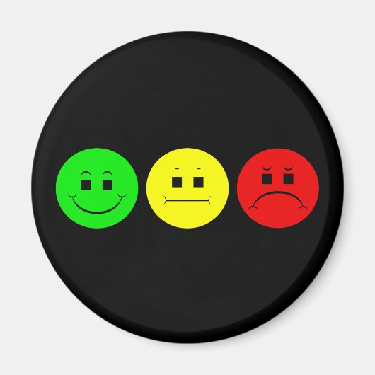 Horizontal Moody Stoplight Lefty Green Magnet (Vorne)