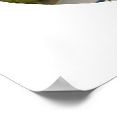 Horizontal Oval Shape Wedding Foto Poster (Ecke)