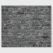 horizontal part of black painted brick wallwall,br geschenkpapier (Flach)
