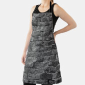 horizontal part of black painted brick wallwall,br schürze (InSitu)