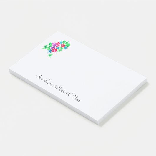 Horizontal personalisierbar post-it klebezettel (angewinkelt)