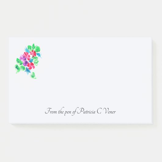 Horizontal personalisierbar post-it klebezettel (Vorderseite)