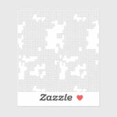 Horizontal, Porzellan, SeaCustom-Cut Vinyl Sticker (Blatt)