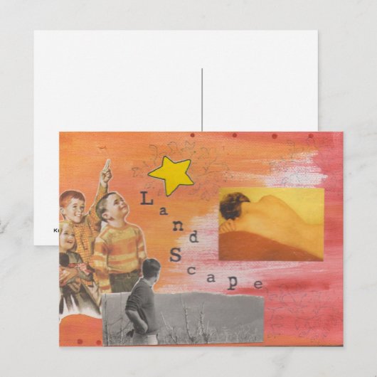 Horizontal Postkarte (Vorne/Hinten)