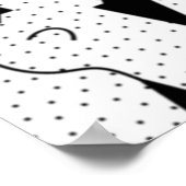 Horizontal, Quill Gray Pedestal-Zeichen Poster (Ecke)