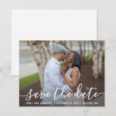 Horizontal Save the Date, modern Date (Vorne/Hinten)
